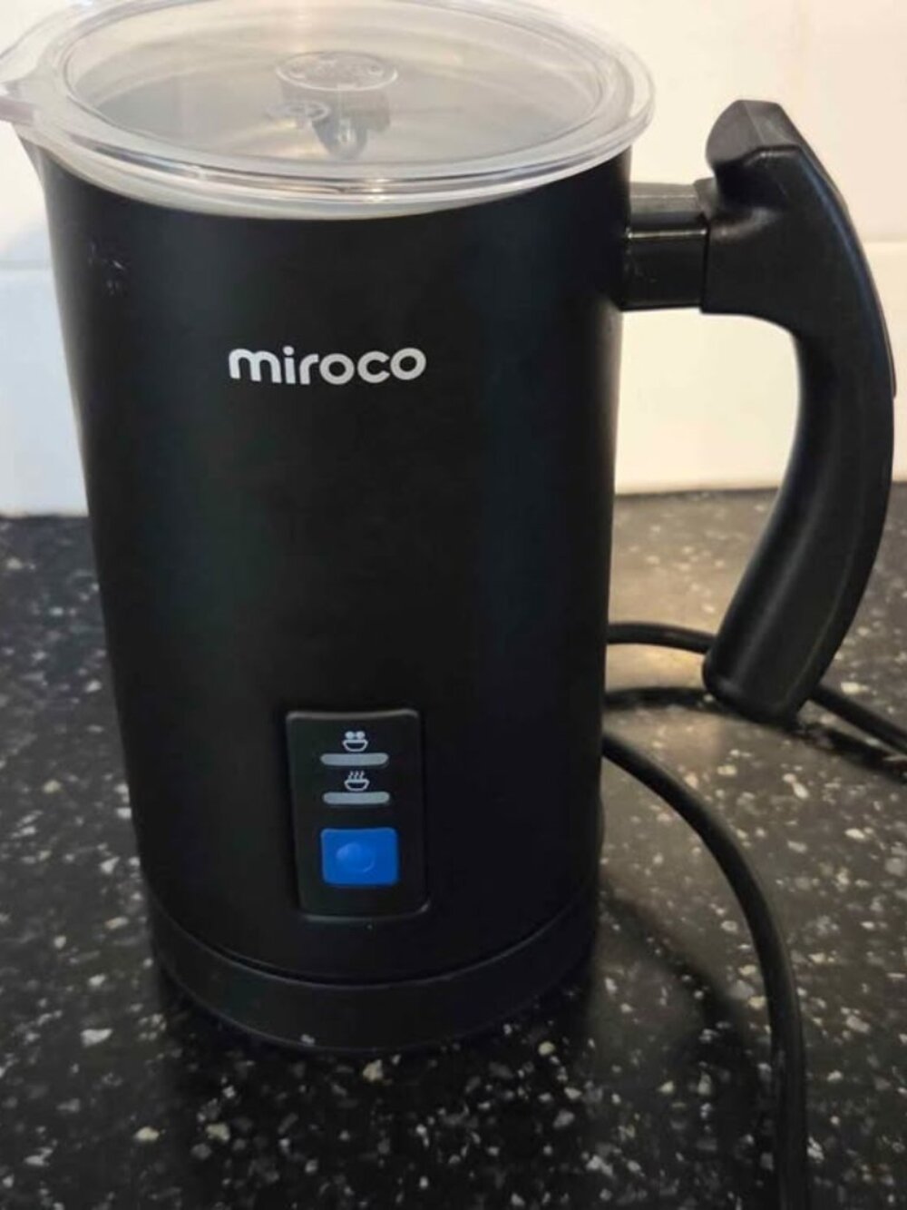 RATRSO Milk Frother, Electric Milk Steamer, Hot and Cold Foam Maker